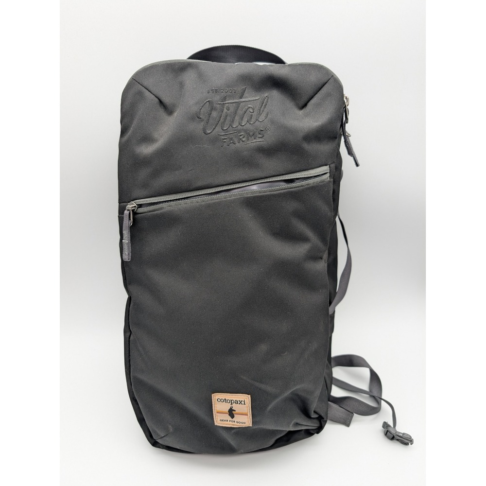 Cotopaxi Vital Farms Black Canvas Backpack Gear For Good Laptop Bag Travel